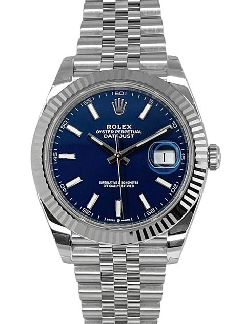 rolex datejust 41mm blau jubilee|Rolex Datejust 41 126334 .